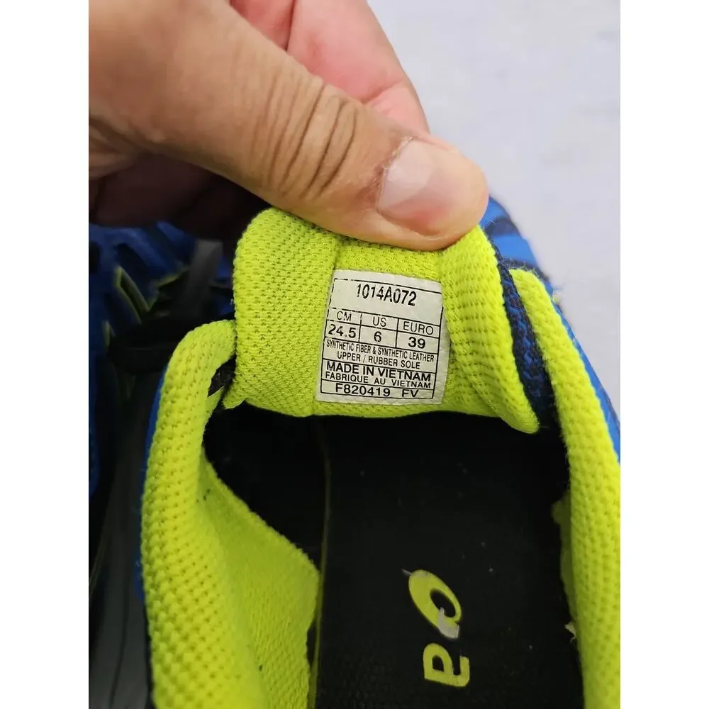 ASICS Kid's GEL-Venture 7 GS Running Shoes Blue/Black/Grey Size 6 Gym Sneakers